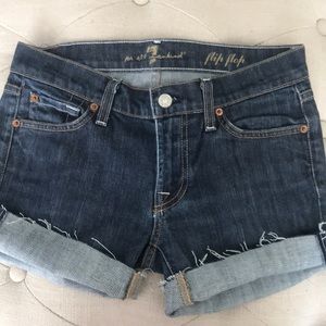 For all 7 mankind short Jeans